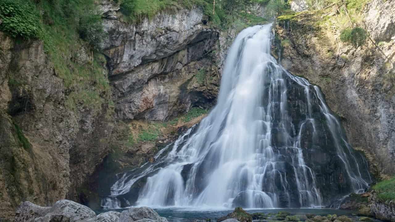 Cliff waterfall