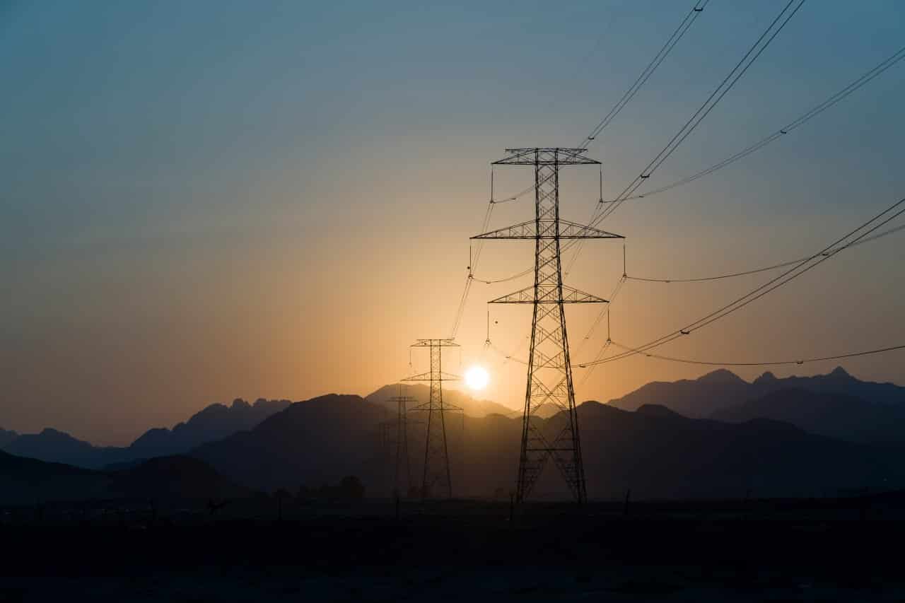 Powerline sunset