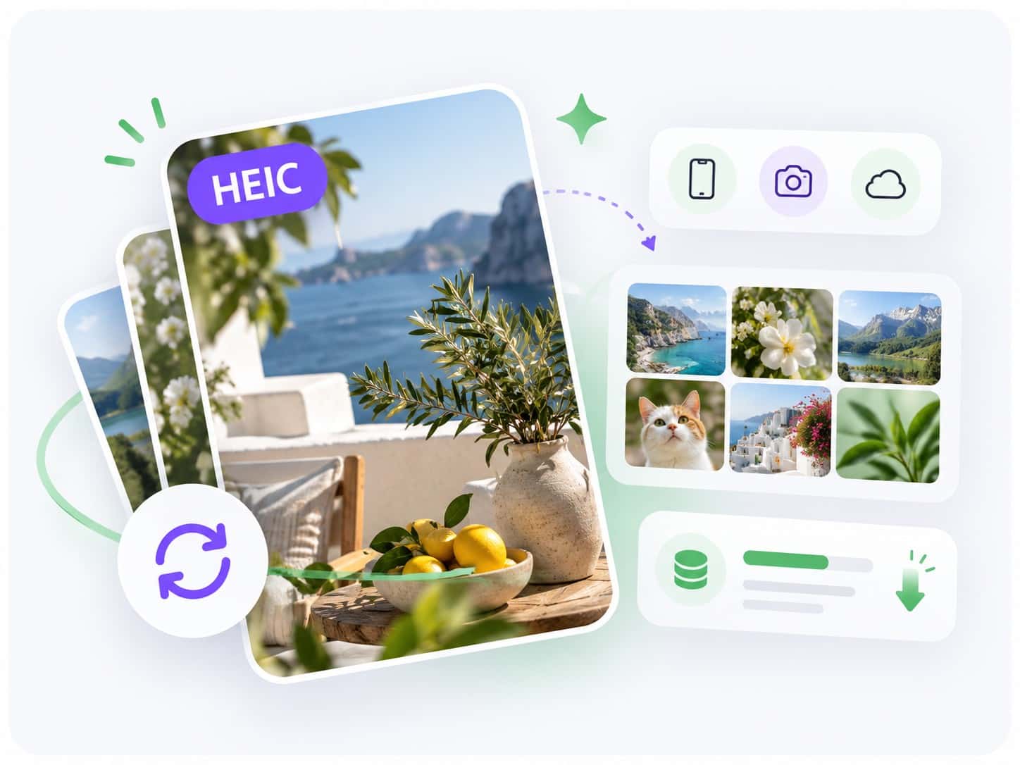 HEIC photos from Apple devices prepared for image conversion
